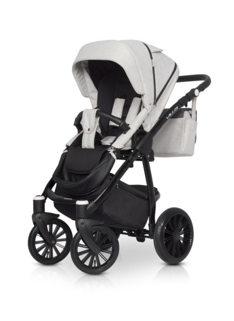 RIKO VILLA Wózek wielofunkcyjny 3w1 z fotelikiem 0-13 kg - TITANIUM