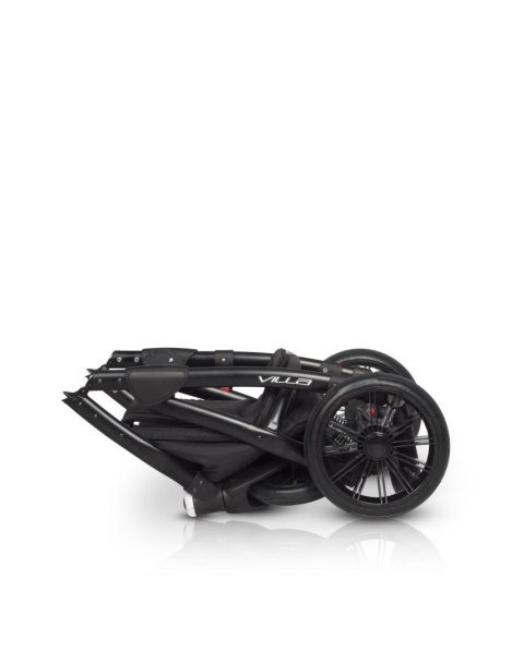 RIKO VILLA Wózek wielofunkcyjny 3w1 z fotelikiem 0-13 kg - TITANIUM