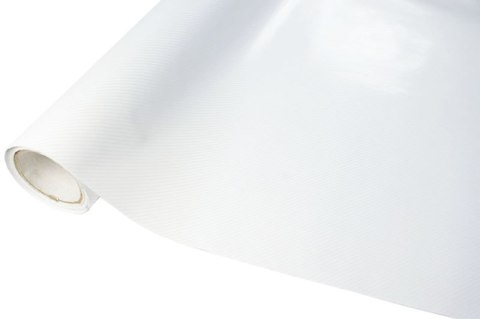 Folia rolka carbon 4D biała 1,52x30m