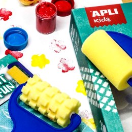 Zestaw stempelków i wałków z farbkami Apli Kids