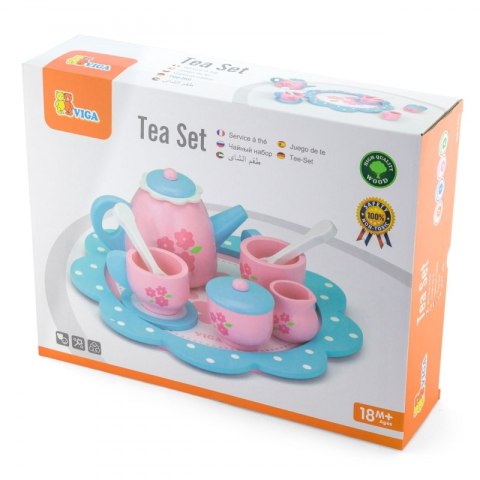 Drewniana Zastawa Filiżanki Naczynia do kawy i herbaty Viga Toys