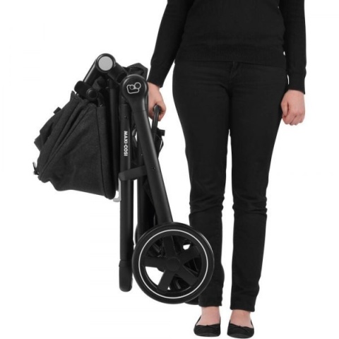 ZELIA Maxi-Cosi 3w1 wózek głęboko-spacerowy - można przekształcić gondolę w siedzisko spacerowe NOMAD BLACK + Cabrio Fix Gratis