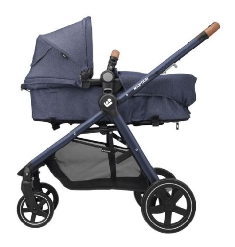 ZELIA Maxi-Cosi 3w1 wózek głęboko-spacerowy można przekształcić gondolę w siedzisko spacerowe SPARKLING BLUE+ Cabrio Fix Gratis