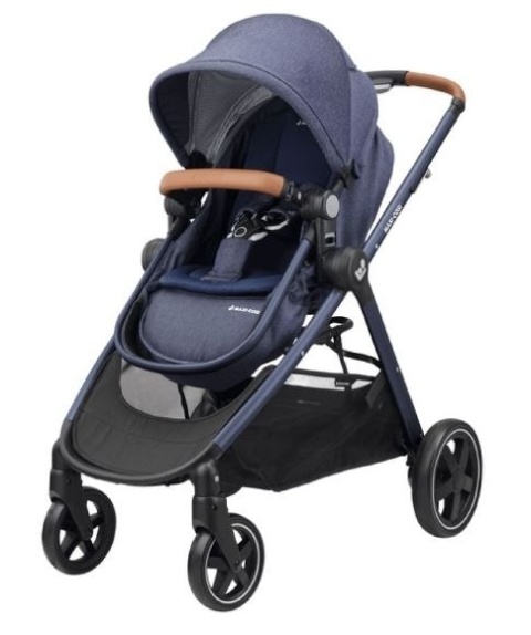 ZELIA Maxi-Cosi 3w1 wózek głęboko-spacerowy można przekształcić gondolę w siedzisko spacerowe SPARKLING BLUE+ Cabrio Fix Gratis