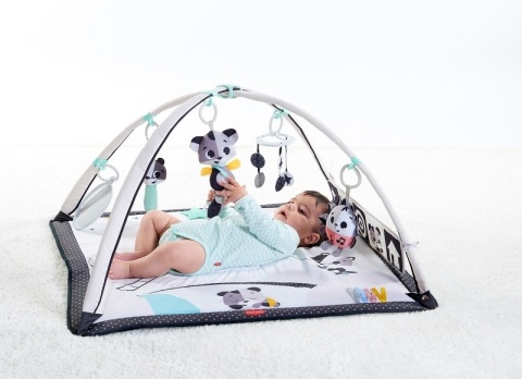 Tiny Love Gimnastyka dla bobasa mata z pałąkami Magiczna Kraina - czarno-biała