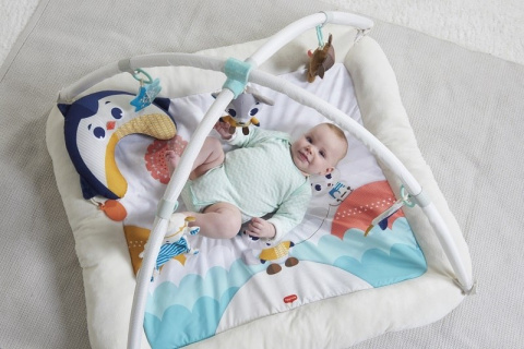 Tiny Love Gimnastyka pluszowa dla bobasa z pałąkami - Arktyczna Kraina