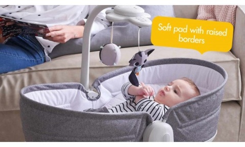 Tiny Love ROCKER NAPPER wielofunkcyjny leżaczek - bujaczek z funkcją krzesełka 3w1 - GREY