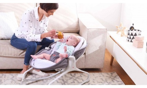 Tiny Love ROCKER NAPPER wielofunkcyjny leżaczek - bujaczek z funkcją krzesełka 3w1 - GREY