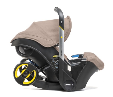 Mobilny fotelik samochodowy Doona+ 4* ADAC - Beżowy