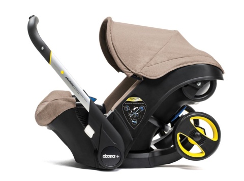 Mobilny fotelik samochodowy Doona+ 4* ADAC - Beżowy