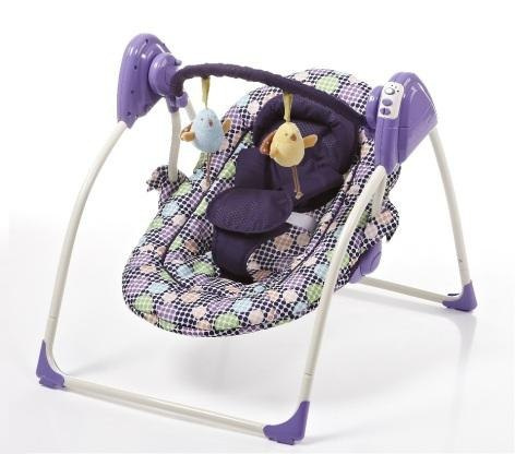 I&KIDS ELEKTRYCZNA HUŚTAWKA SWING QQ502 - timer , 7 melodii , 3 prędkości kołysania