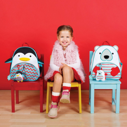 Skip Hop - Plecak Zoo Winter Miś Polar z zawieszką