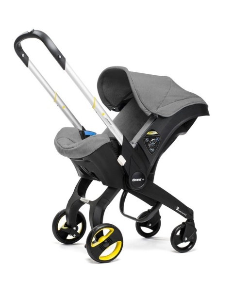 Mobilny fotelik samochodowy Doona+ 4* ADAC - Szary