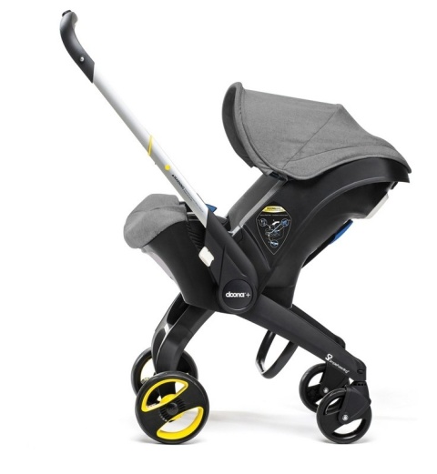 Mobilny fotelik samochodowy Doona+ 4* ADAC - Szary