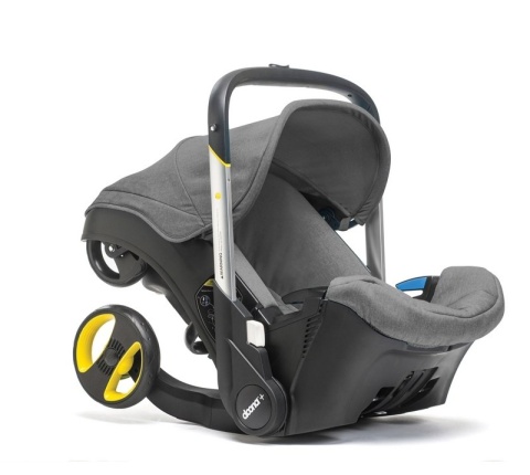 Mobilny fotelik samochodowy Doona+ 4* ADAC - Szary