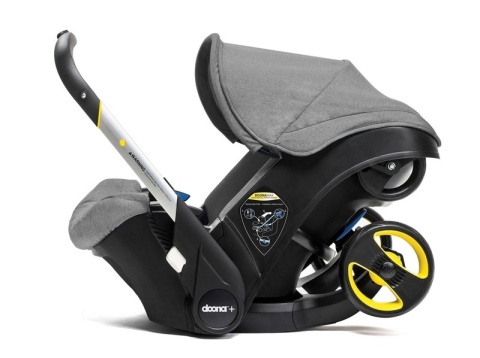 Mobilny fotelik samochodowy Doona+ 4* ADAC - Szary