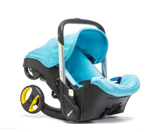 Mobilny fotelik samochodowy Doona+ 4* ADAC - Turkusowy