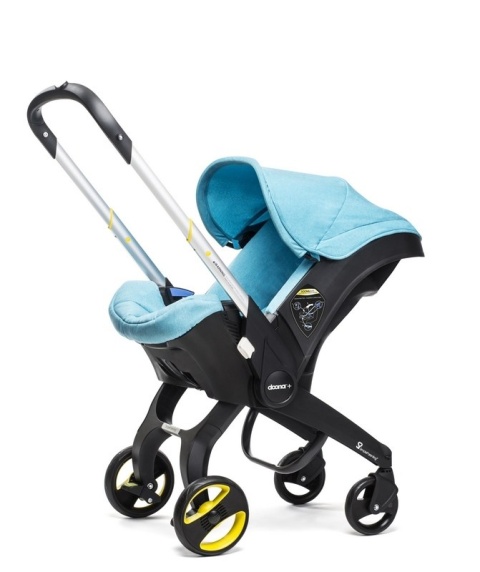 Mobilny fotelik samochodowy Doona+ 4* ADAC - Turkusowy