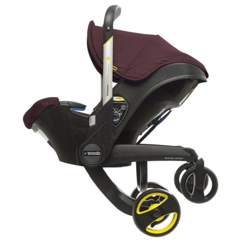 Mobilny fotelik samochodowy Doona+ 4* ADAC - Burgund