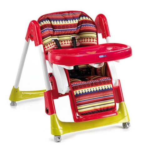 BEBEDUE BEST ekoskóra; beżowe krzesełko do karmienia 6-36kg