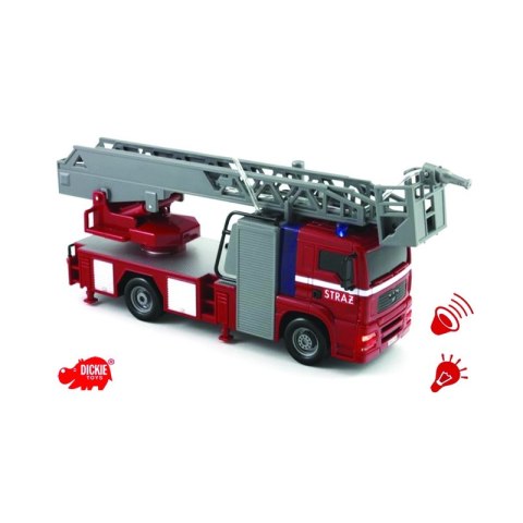 DICKIE SOS Straż pożarna City Fire Engine Światła Dźwięk Woda