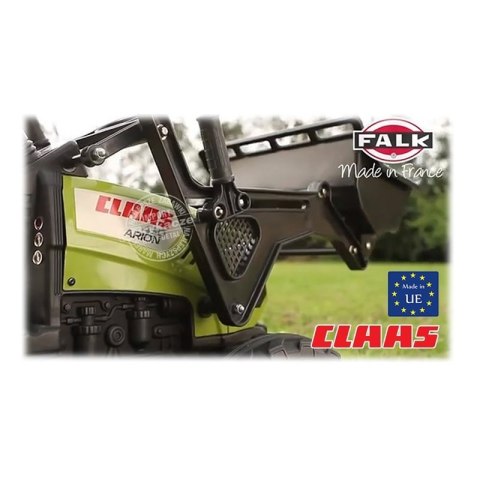 FALK Traktor na Pedały z Łyżką i Przyczepką Zielony CLAAS od 3 Lat