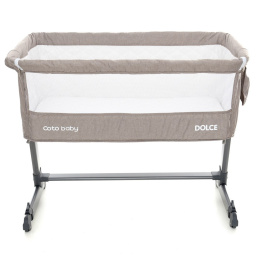 DOLCE Coto Baby łóżeczko dostawne spanie z dzieckiem 0m+ kolor 11 Beige