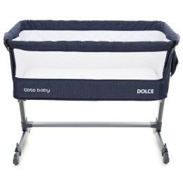 DOLCE Coto Baby łóżeczko dostawne spanie z dzieckiem 0m+ kolor 16 Jeans