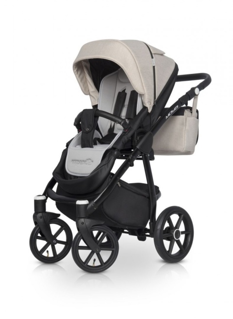 EXPANDER MOYA Wózek wielofunkcyjny 3w1 z fotelikiem 0-13 kg - LATTE