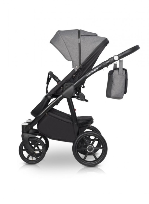 EXPANDER MOYA Wózek wielofunkcyjny 3w1 z fotelikiem 0-13 kg - LATTE