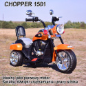 MOTOR CHOPPER SUPERTOYS Z OPARCIEM, WARKIEM SILNIKA TR1501 - POMARAŃCZOWY