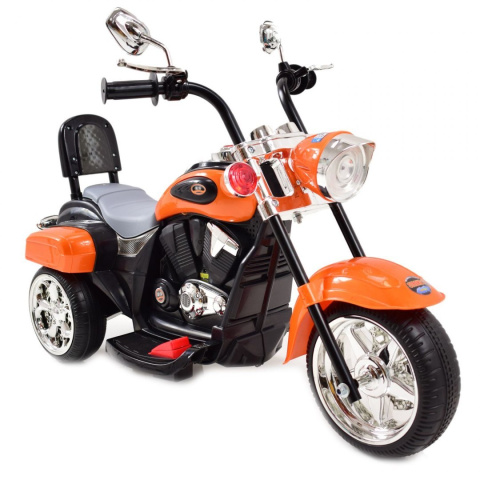 MOTOR CHOPPER SUPERTOYS Z OPARCIEM, WARKIEM SILNIKA TR1501 - POMARAŃCZOWY
