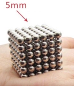 Neocube klocki magnetyczne kulki 5mm srebrne 216el