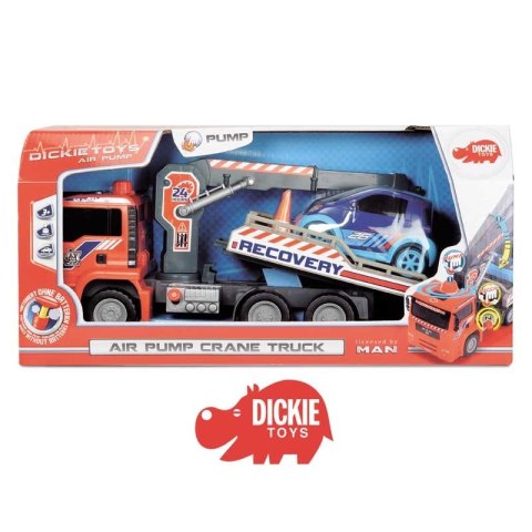 Laweta z samochodem PODNOŚNIK z pompką Dickie