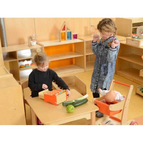 Drewniana Kasa Sklepowa Dla Dzieci + Pieniądze i Karta Kredytowa Masterkidz Montessori