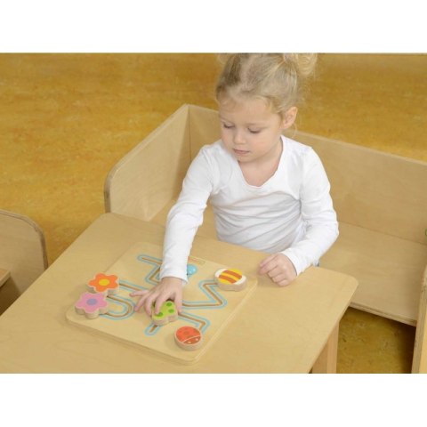 Drewniana Tablica Edukacyjna Labirynt Owady Masterkidz Montessori