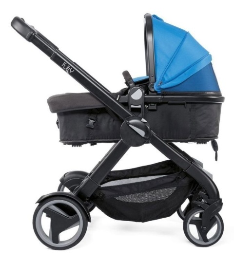 FULLY Chicco 3w1 wózek głeboko-spacerowy z fotelikiem KeyFit 0m+ Power Blue + Next2Me GRATIS