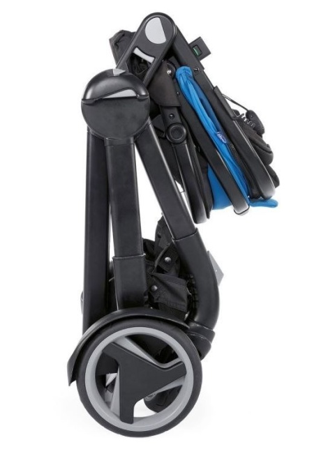 FULLY Chicco 3w1 wózek głeboko-spacerowy z fotelikiem KeyFit 0m+ Power Blue + Next2Me GRATIS