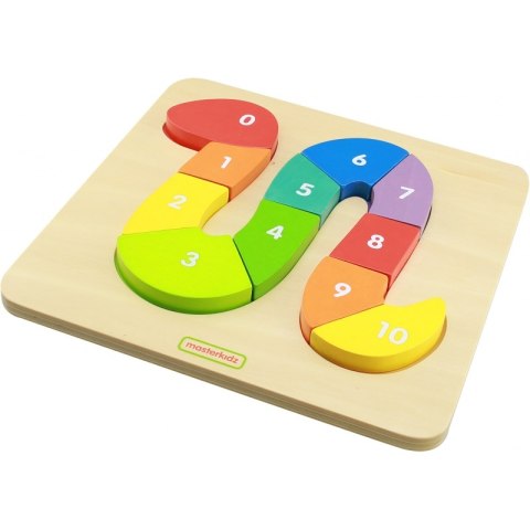 MASTERKIDZ Nauka Cyferek Liczenie Do 10 Wąż Drewniany