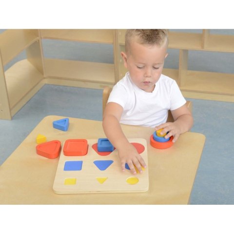 MASTERKIDZ Sorter Kształtów Klocki Geometryczne Montessori
