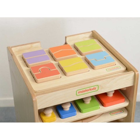 MASTERKIDZ Szafeczka Do Przechowywania Tabliczek Edukacyjnych I Gier 10 Sztuk Kółka