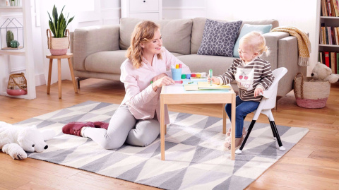 Kinderkraft Krzesełko Do Karmienia PINI Pink