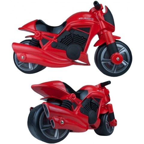 Motor Pchacz Jeździk Czerwony Szerokie Koła Injusa + KOSZYKÓWKA GRATIS