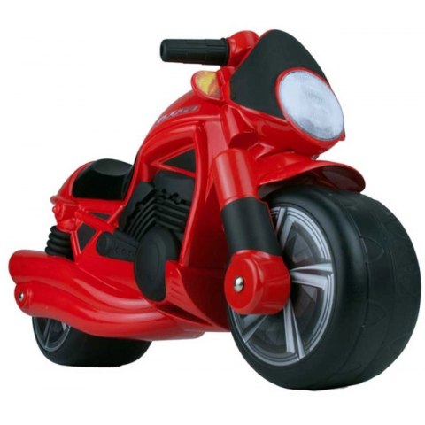 Motor Pchacz Jeździk Czerwony Szerokie Koła Injusa + KOSZYKÓWKA GRATIS