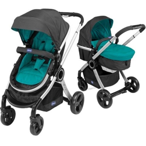 Chicco URBAN 3w1 wózek głeboko-spacerowy + fotelik Auto Fix Fast 0-13kg + Łóżeczko GOOD NIGHT Gratis