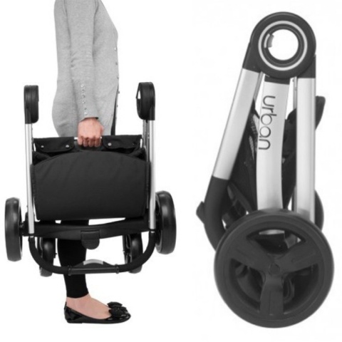 Chicco URBAN 3w1 wózek głeboko-spacerowy + fotelik Auto Fix Fast 0-13kg + Łóżeczko GOOD NIGHT Gratis