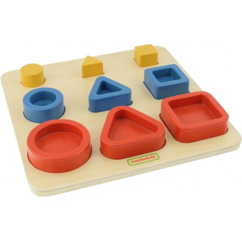 MASTERKIDZ Sorter Kształtów Klocki Geometryczne Montessori