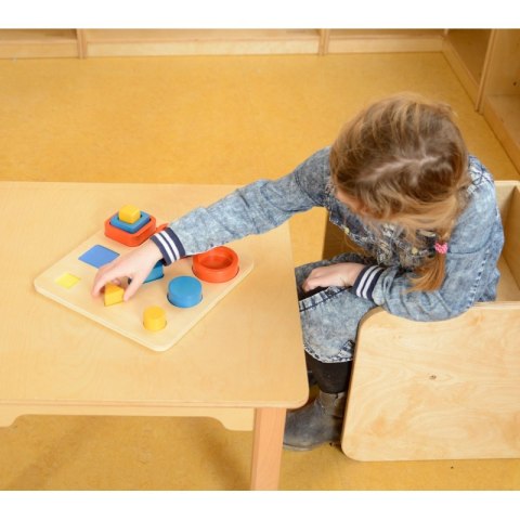 MASTERKIDZ Sorter Kształtów Klocki Geometryczne Montessori