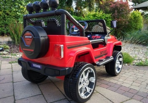 Auto na Akumulator S2388 Jeep Czerwony