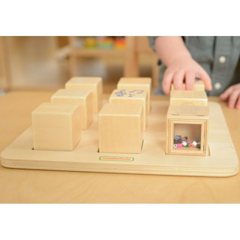 MASTERKIDZ Drewniany Sorter Sensoryczny Łączenie Dźwięków Montessori